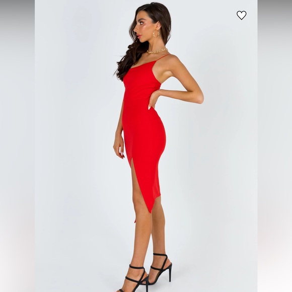 Princess Polly Aero midi red dress - Picture 9 of 16